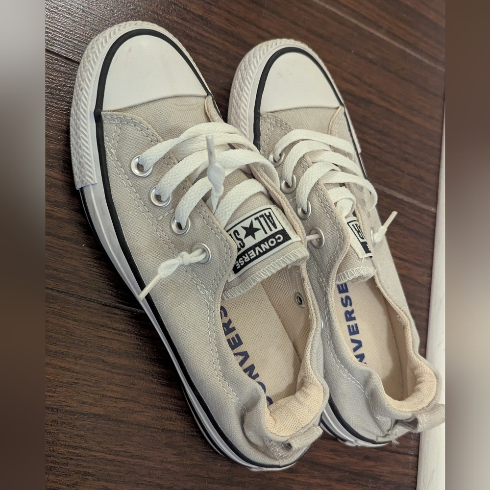 Converse Women's All Star Shoreline Slip-On Sneaker in Cloud Gray (Size 5) - Picture 2 of 3